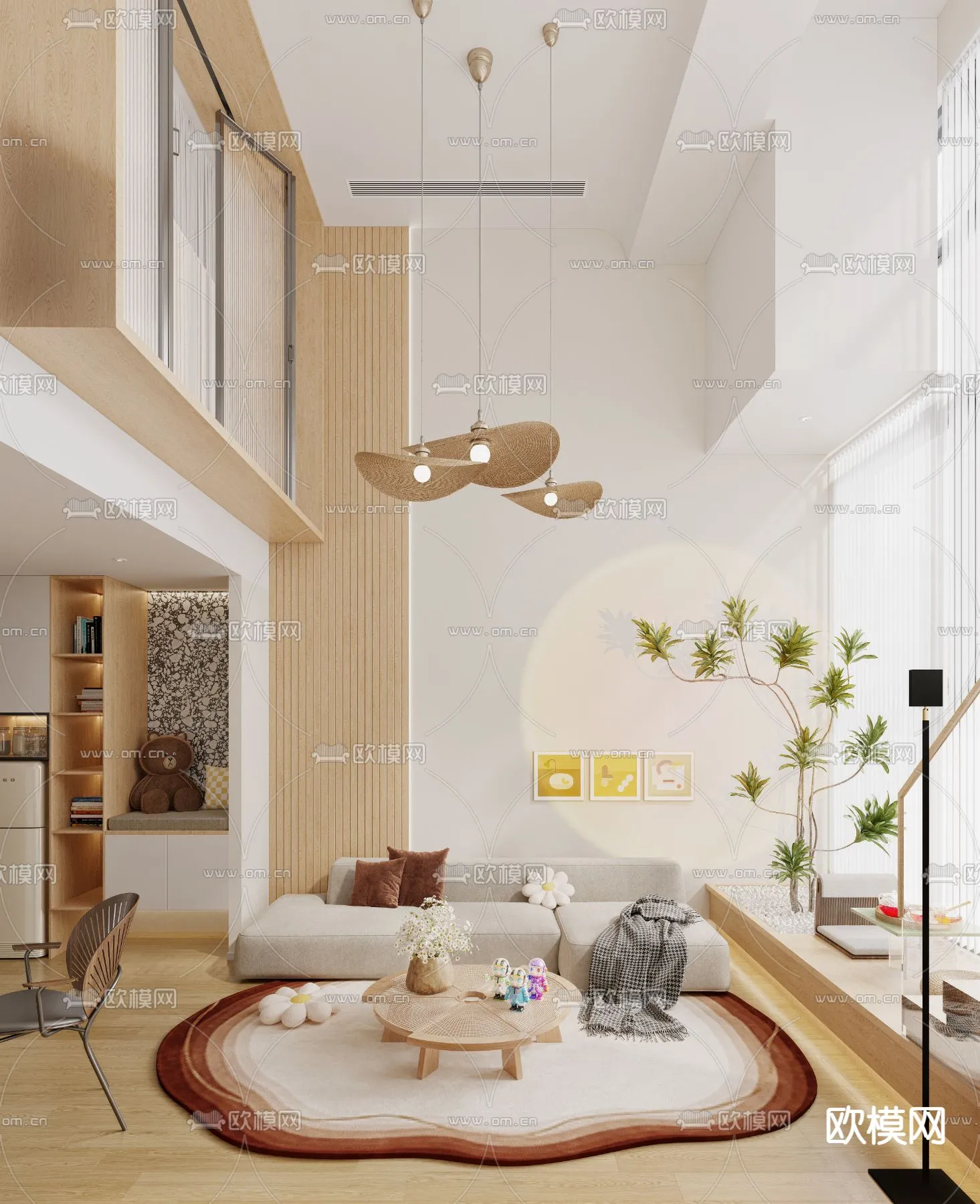 3D SCENES – APARTMENT – CORONA – 3D MODEL – 227