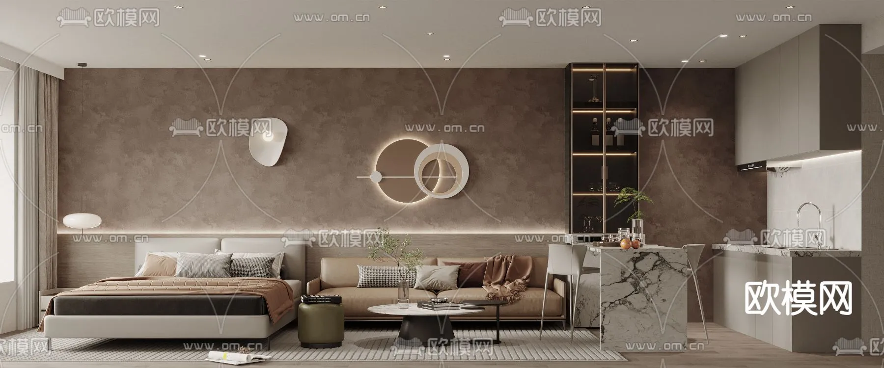 3D SCENES – APARTMENT – CORONA – 3D MODEL – 228