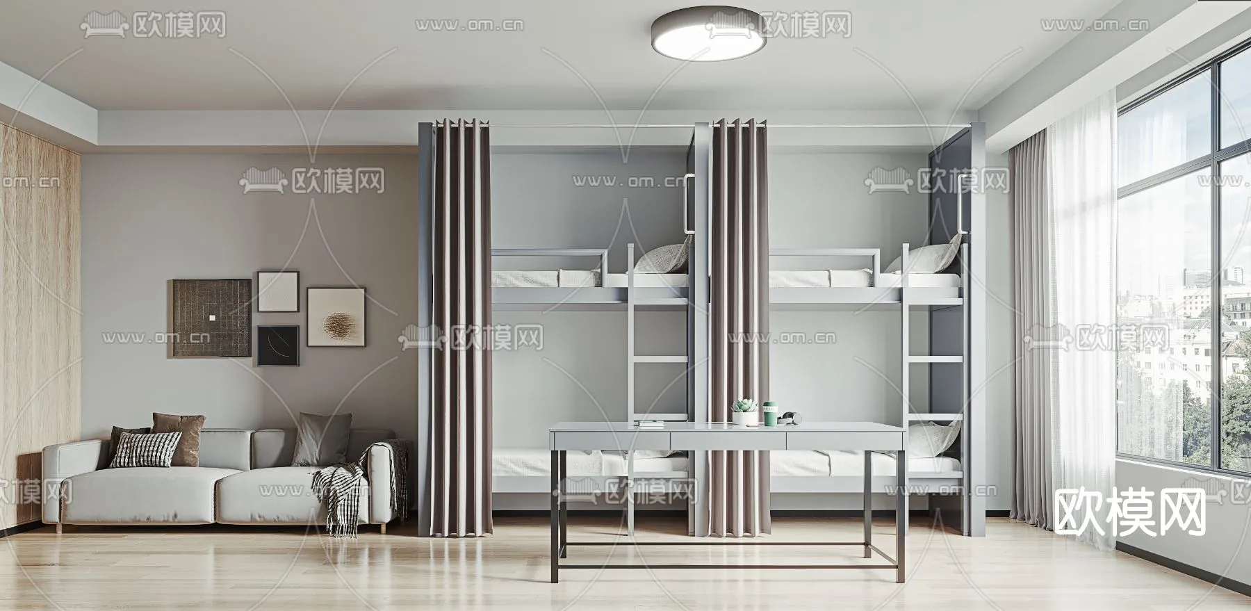 3D SCENES – APARTMENT – CORONA – 3D MODEL – 230