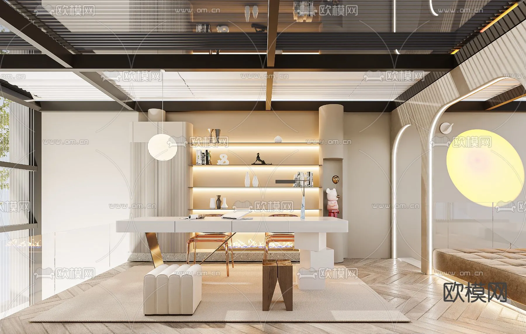 3D SCENES – APARTMENT – CORONA – 3D MODEL – 233