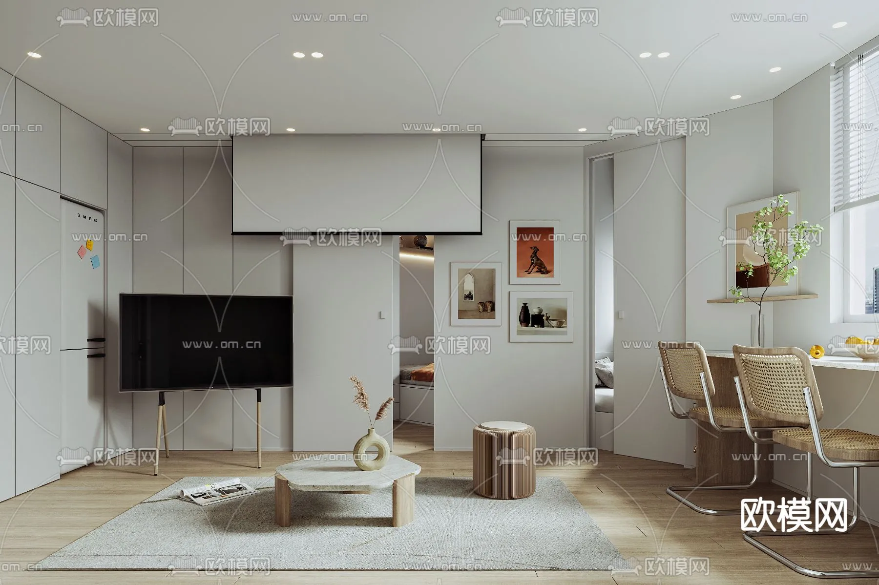 3D SCENES – APARTMENT – CORONA – 3D MODEL – 237