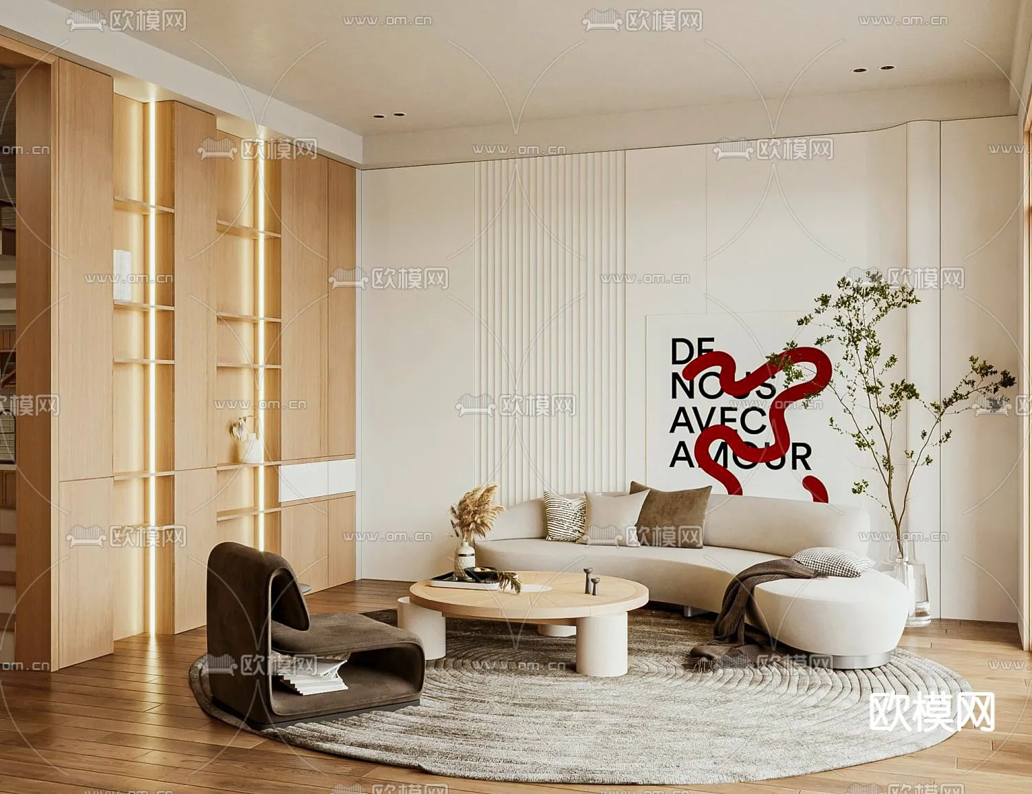 3D SCENES – APARTMENT – CORONA – 3D MODEL – 238