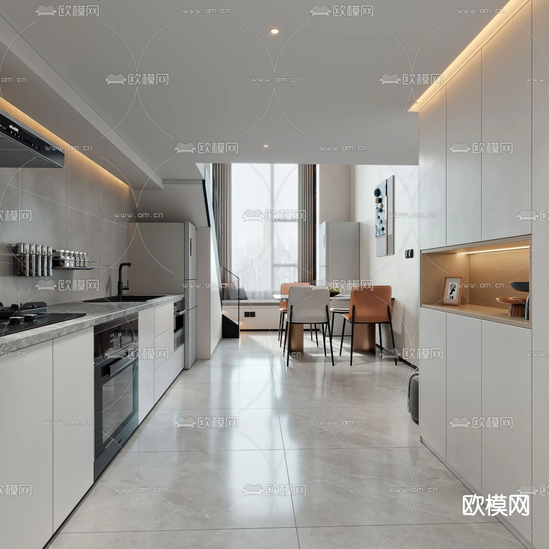 3D SCENES – APARTMENT – CORONA – 3D MODEL – 241