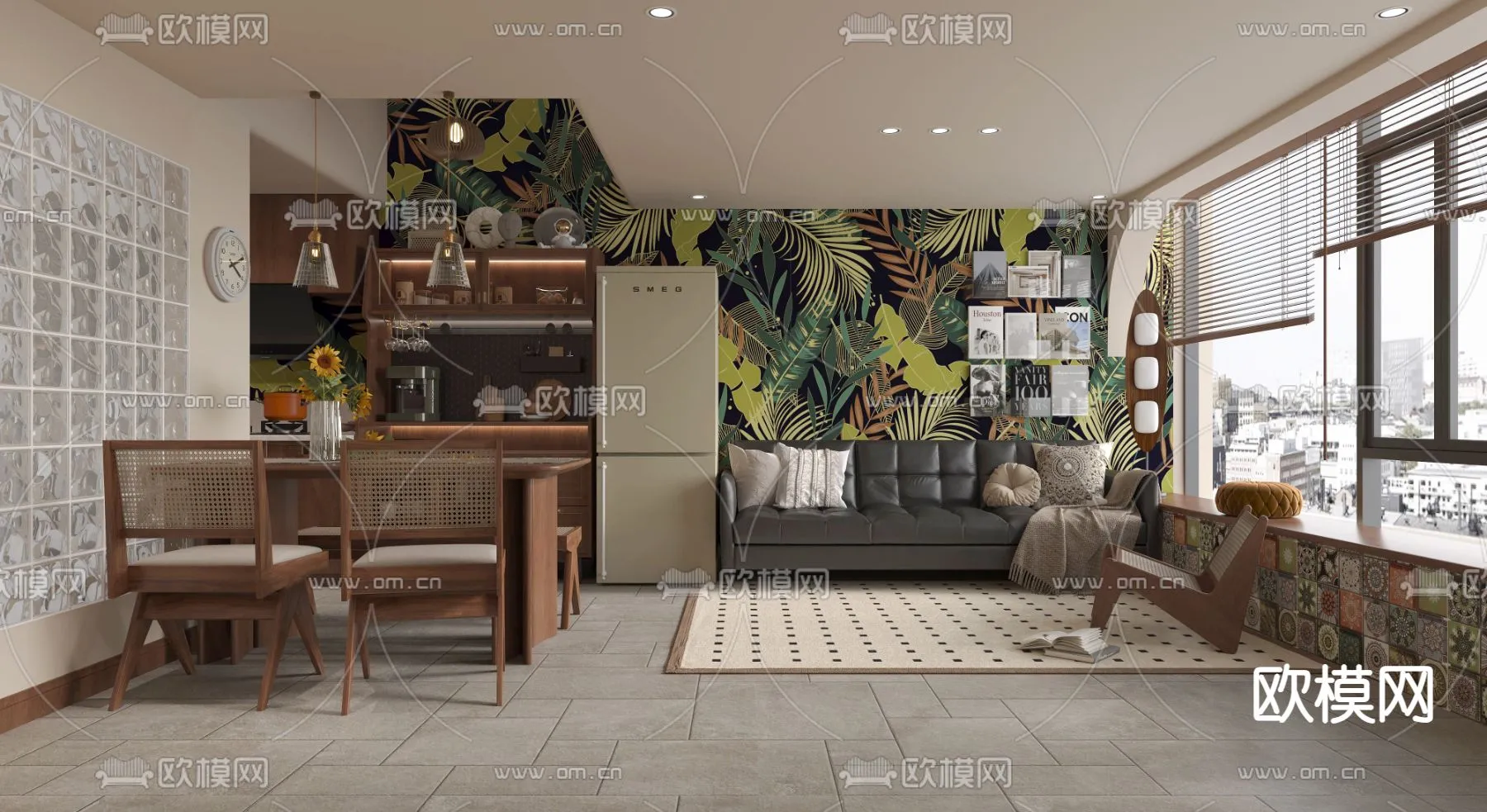 3D SCENES – APARTMENT – CORONA – 3D MODEL – 243