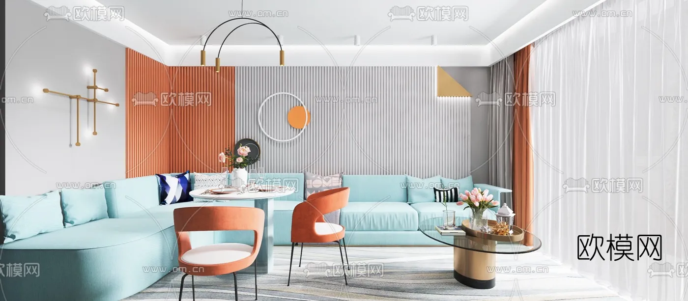 3D SCENES – APARTMENT – VRAY / CORONA – 3D MODEL – 136