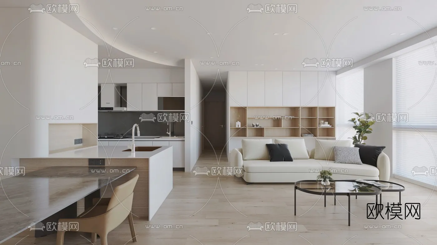3D SCENES – APARTMENT – VRAY / CORONA – 3D MODEL – 138