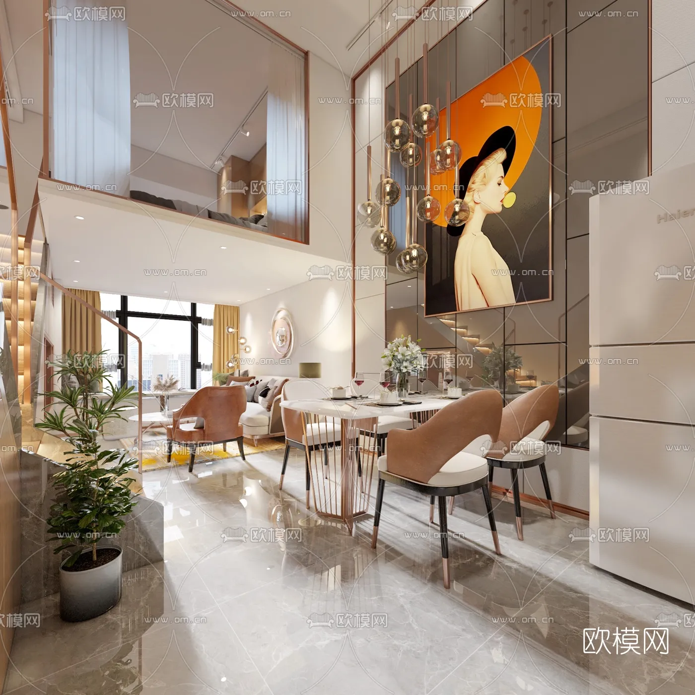 3D SCENES – APARTMENT – VRAY / CORONA – 3D MODEL – 139