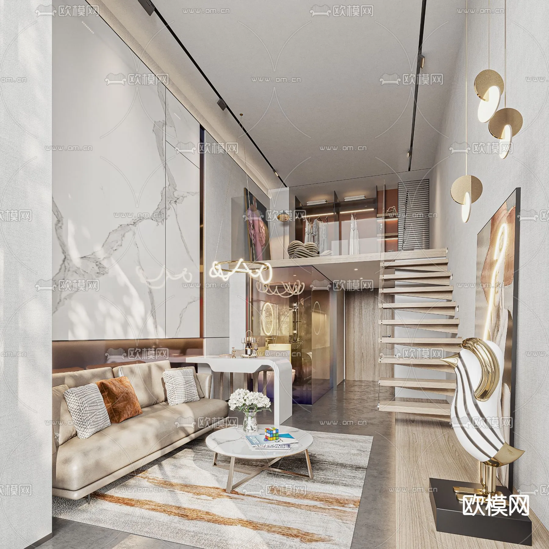 3D SCENES – APARTMENT – VRAY / CORONA – 3D MODEL – 157