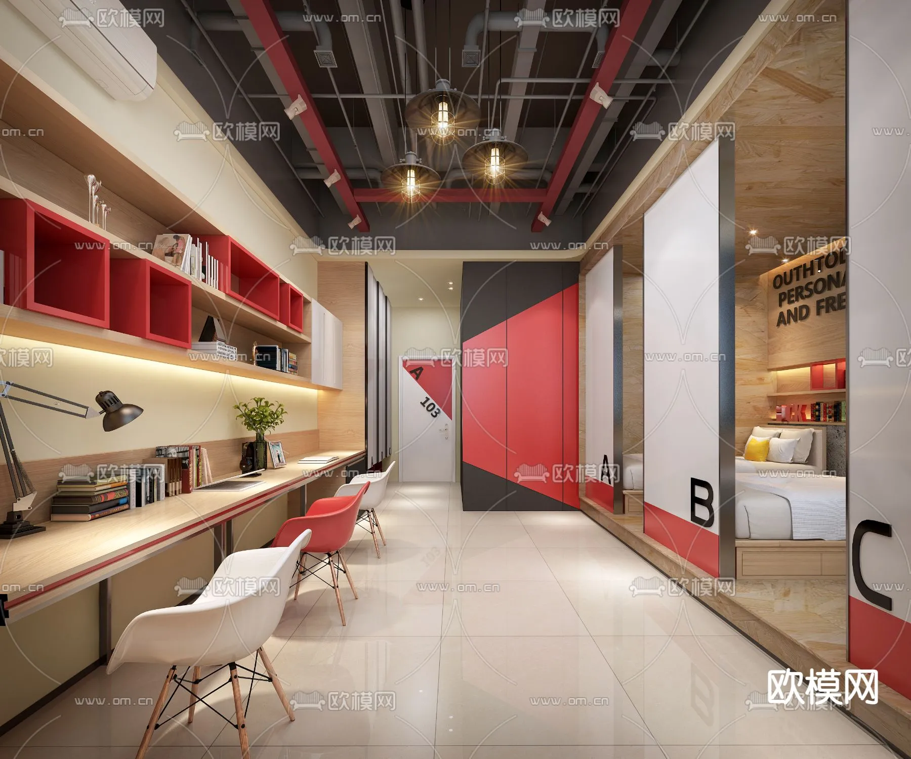 3D SCENES – APARTMENT – VRAY / CORONA – 3D MODEL – 178