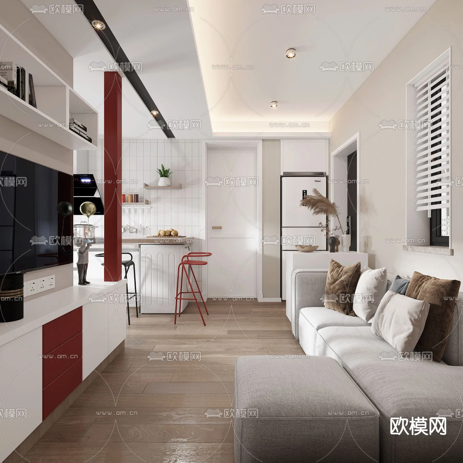 3D SCENES – APARTMENT – VRAY / CORONA – 3D MODEL – 198