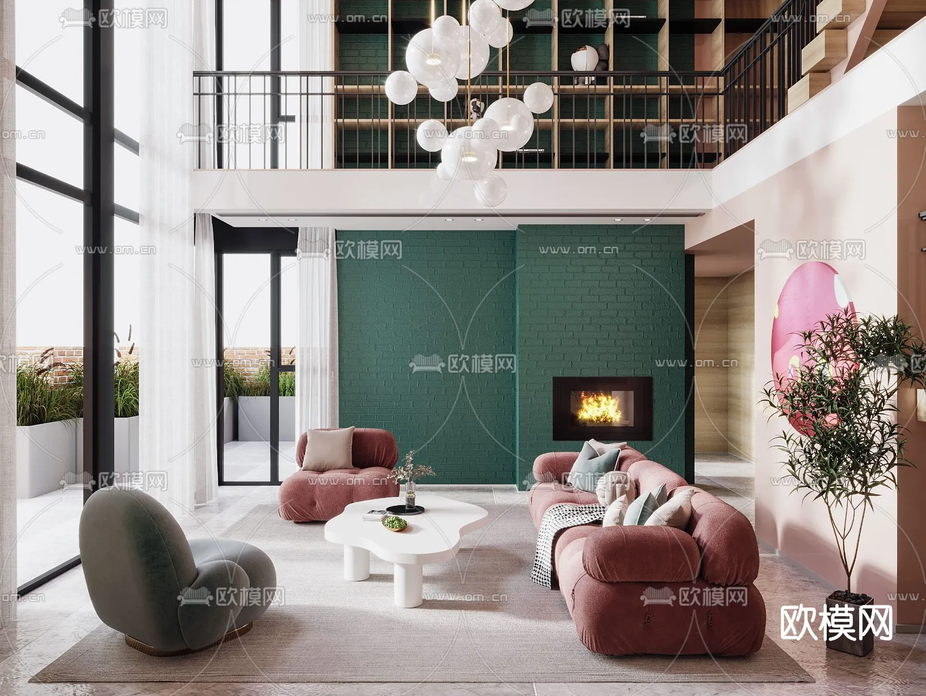 3D SCENES – APARTMENT – VRAY / CORONA – 3D MODEL – 200