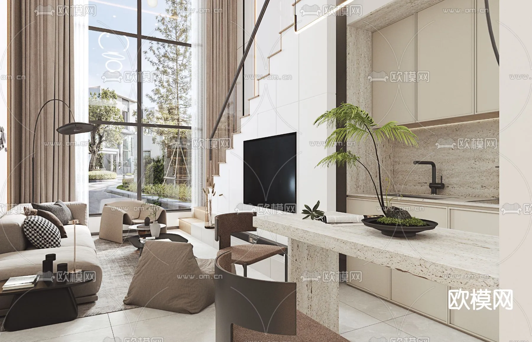 3D SCENES – APARTMENT – VRAY / CORONA – 3D MODEL – 201