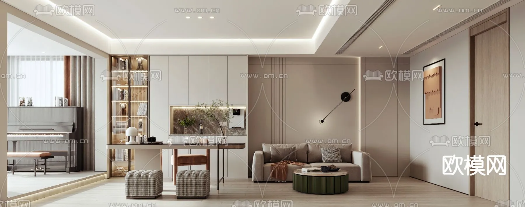 3D SCENES – APARTMENT – VRAY / CORONA – 3D MODEL – 218