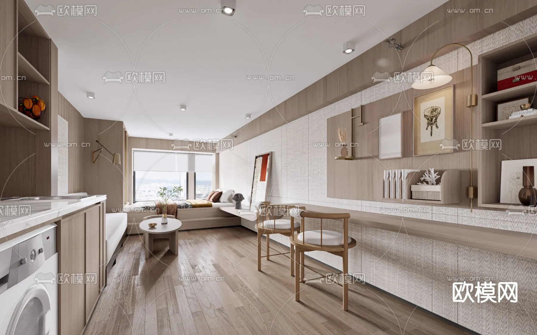 3D SCENES – APARTMENT – VRAY / CORONA – 3D MODEL – 219