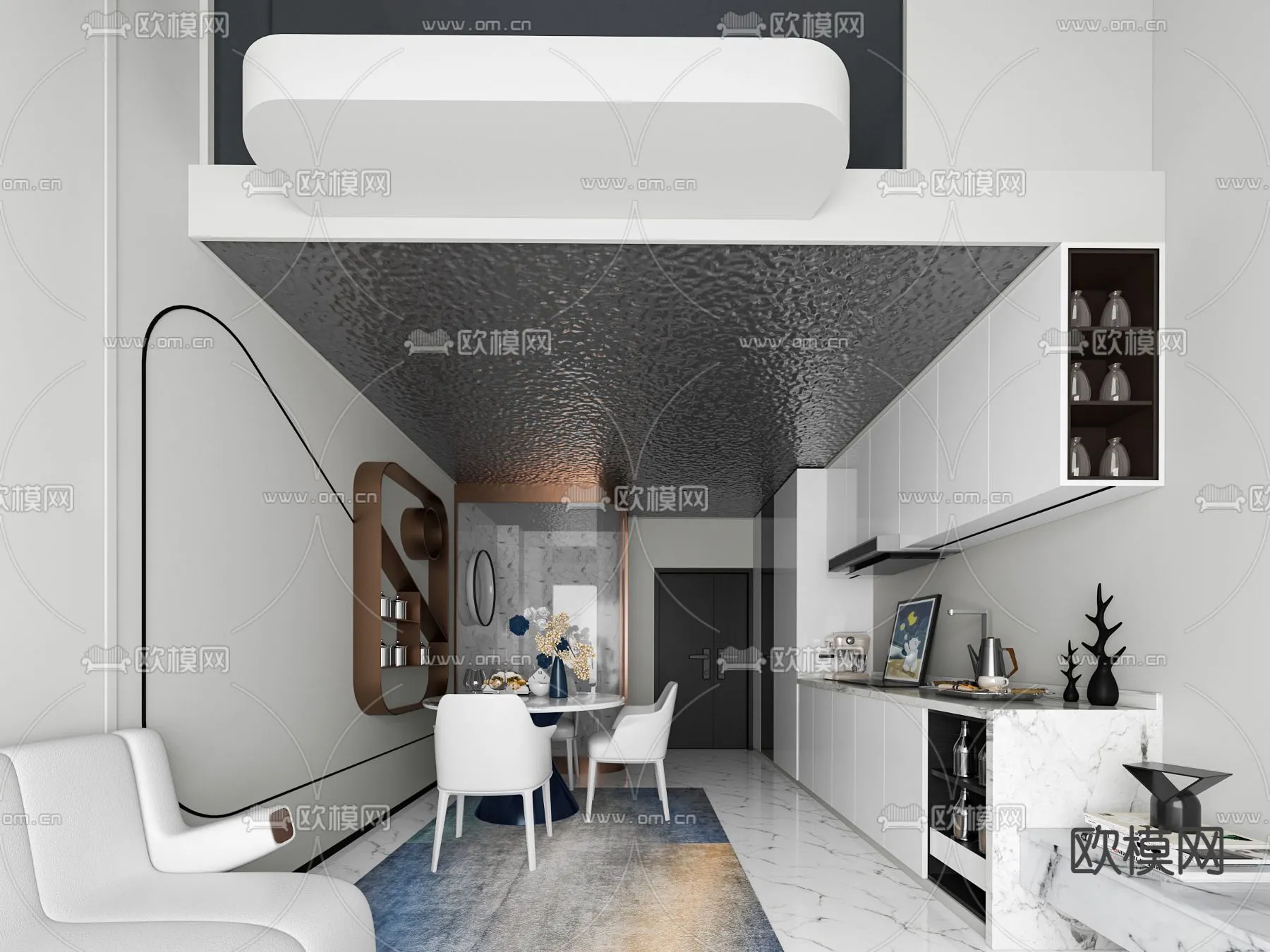 3D SCENES – APARTMENT – VRAY / CORONA – 3D MODEL – 221