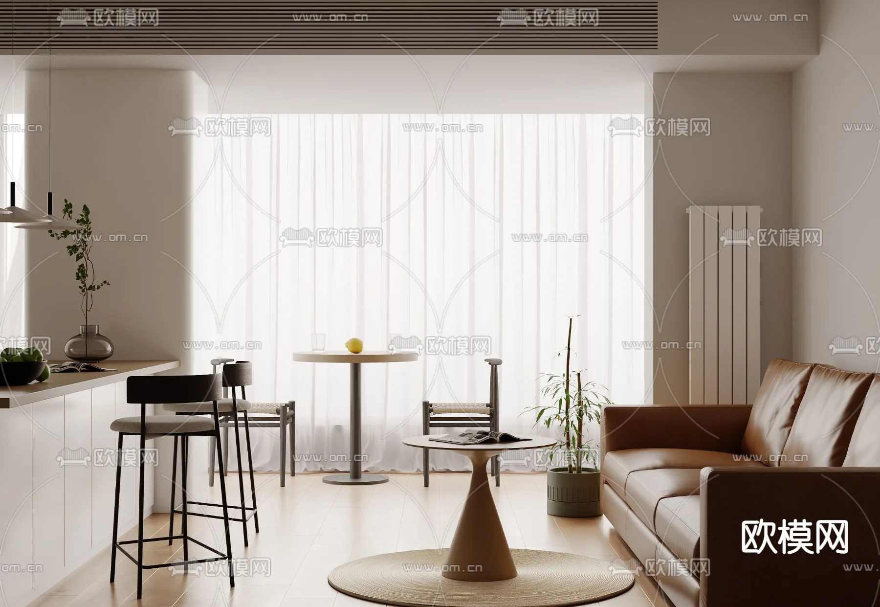 3D SCENES – APARTMENT – VRAY / CORONA – 3D MODEL – 232