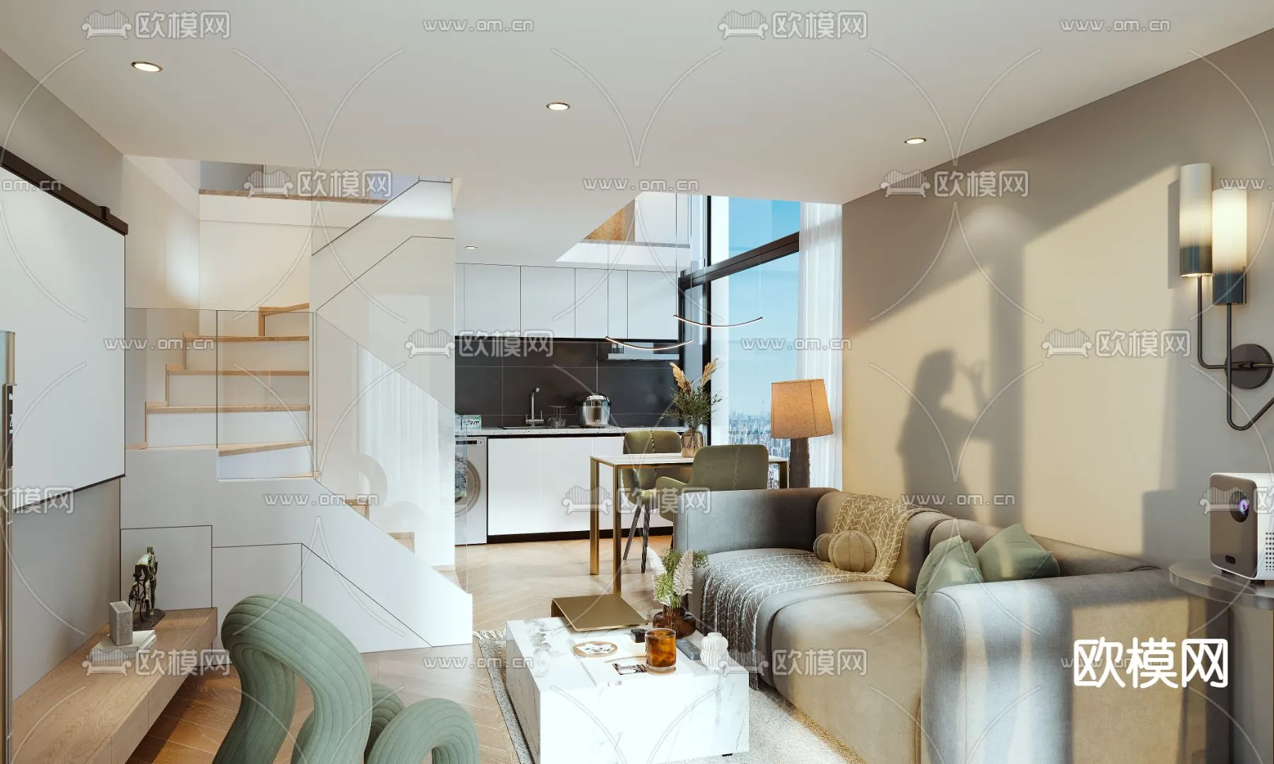 3D SCENES – APARTMENT – VRAY / CORONA – 3D MODEL – 247