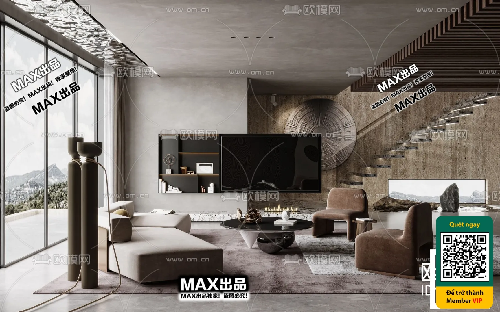 3D SCENES – WABI SABI STYLE – VRAY / CORONA – 3D MODEL – 4554