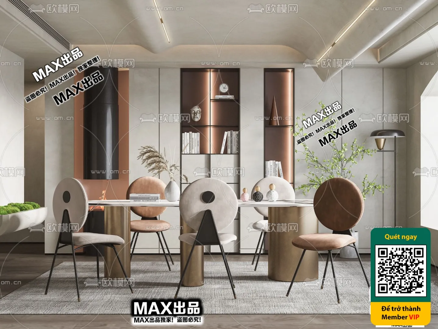 3D SCENES – WABI SABI STYLE – VRAY / CORONA – 3D MODEL – 4561