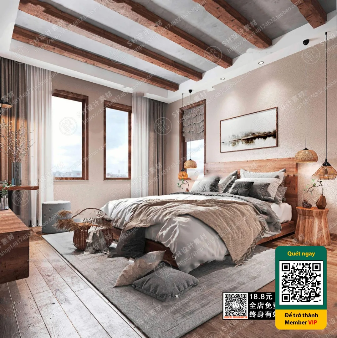 3D SCENES – WABI SABI STYLE – VRAY / CORONA – 3D MODEL – 5913