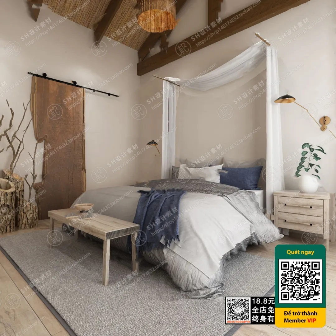 3D SCENES – WABI SABI STYLE – VRAY / CORONA – 3D MODEL – 5914