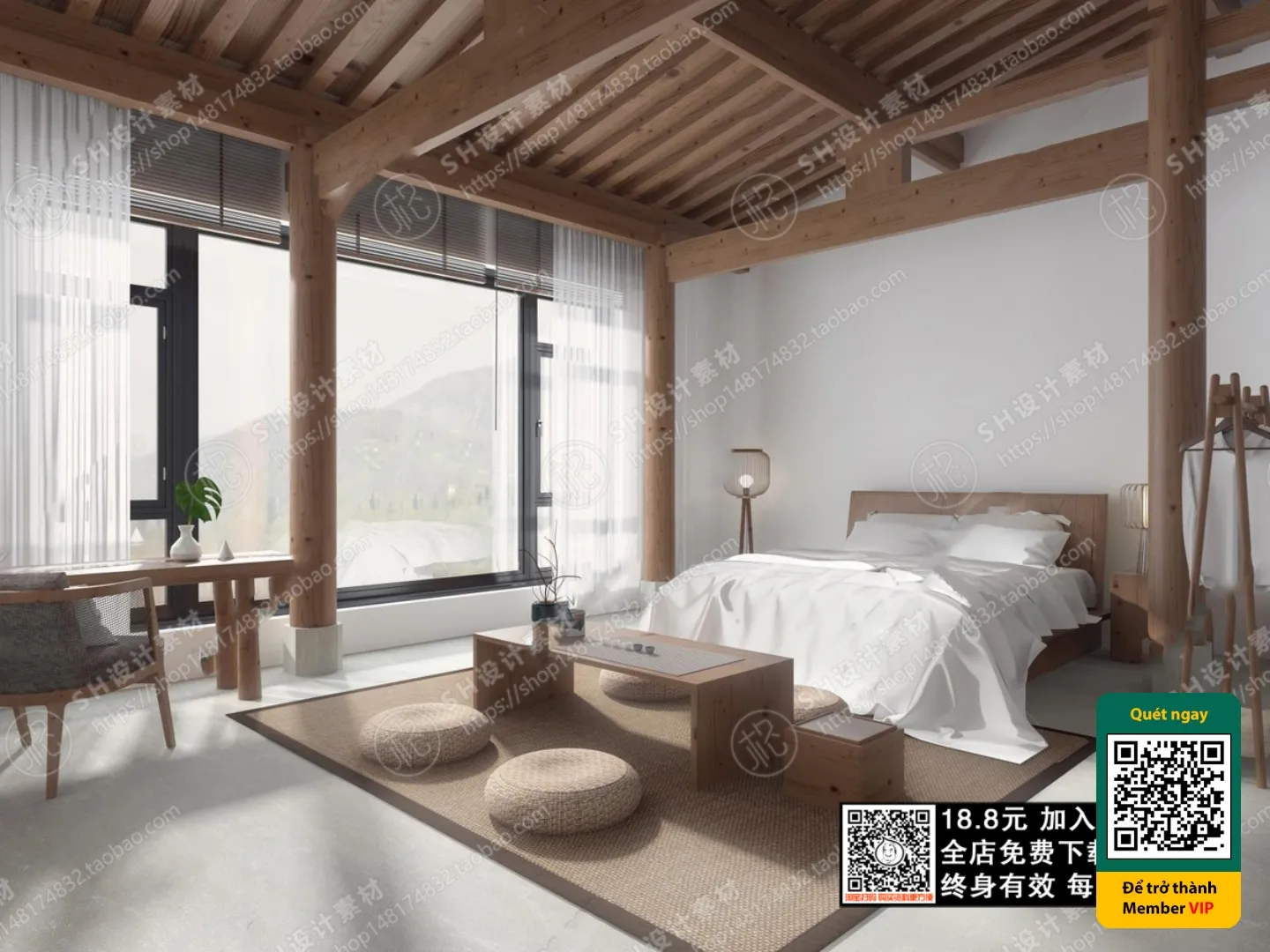 3D SCENES – WABI SABI STYLE – VRAY / CORONA – 3D MODEL – 5915