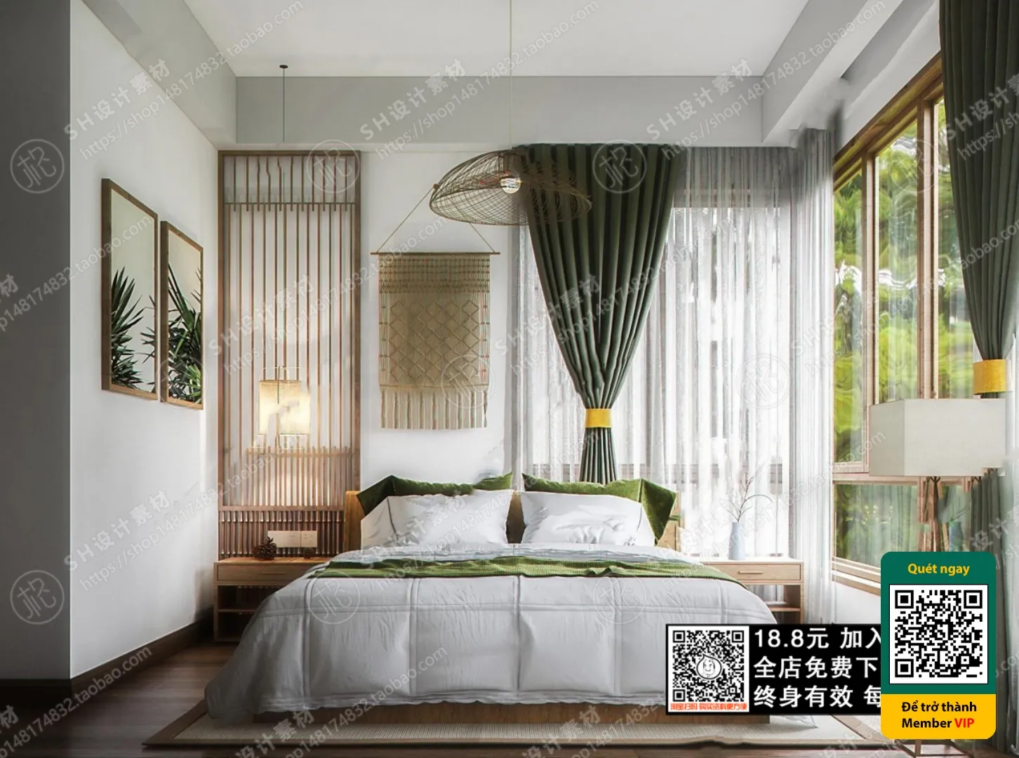 3D SCENES – WABI SABI STYLE – VRAY / CORONA – 3D MODEL – 5918