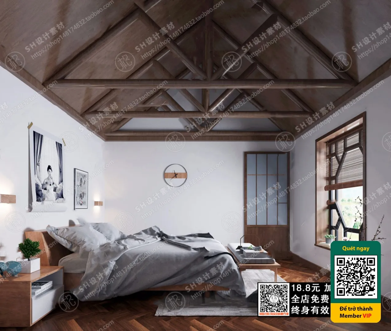 3D SCENES – WABI SABI STYLE – VRAY / CORONA – 3D MODEL – 5922