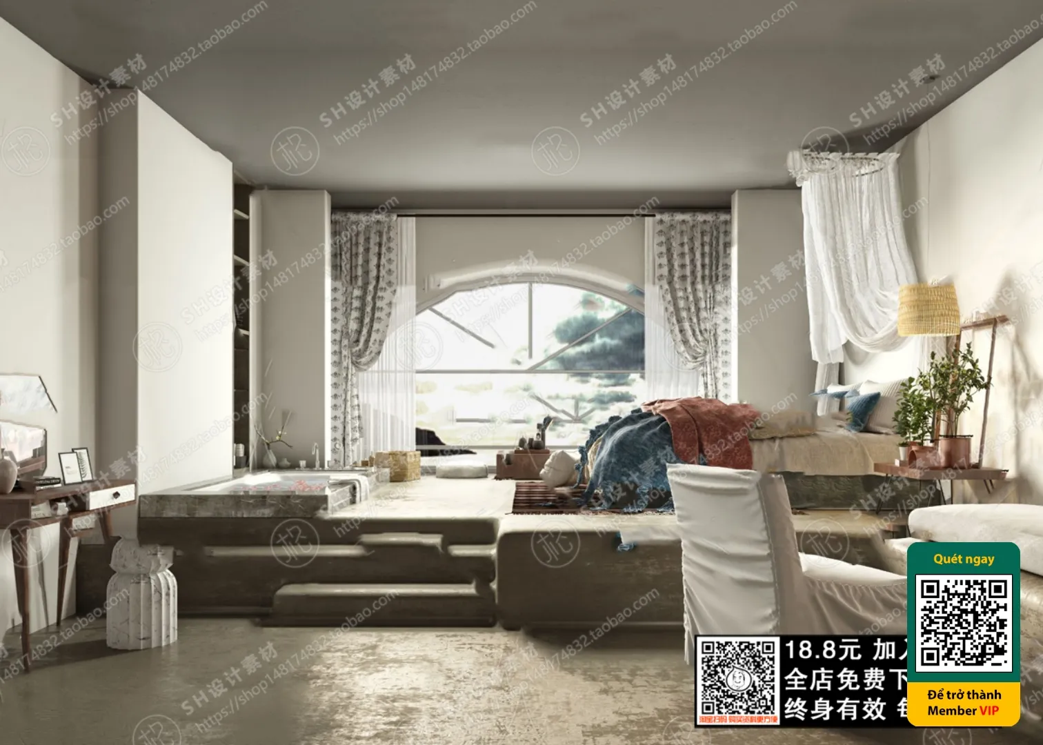 3D SCENES – WABI SABI STYLE – VRAY / CORONA – 3D MODEL – 5933