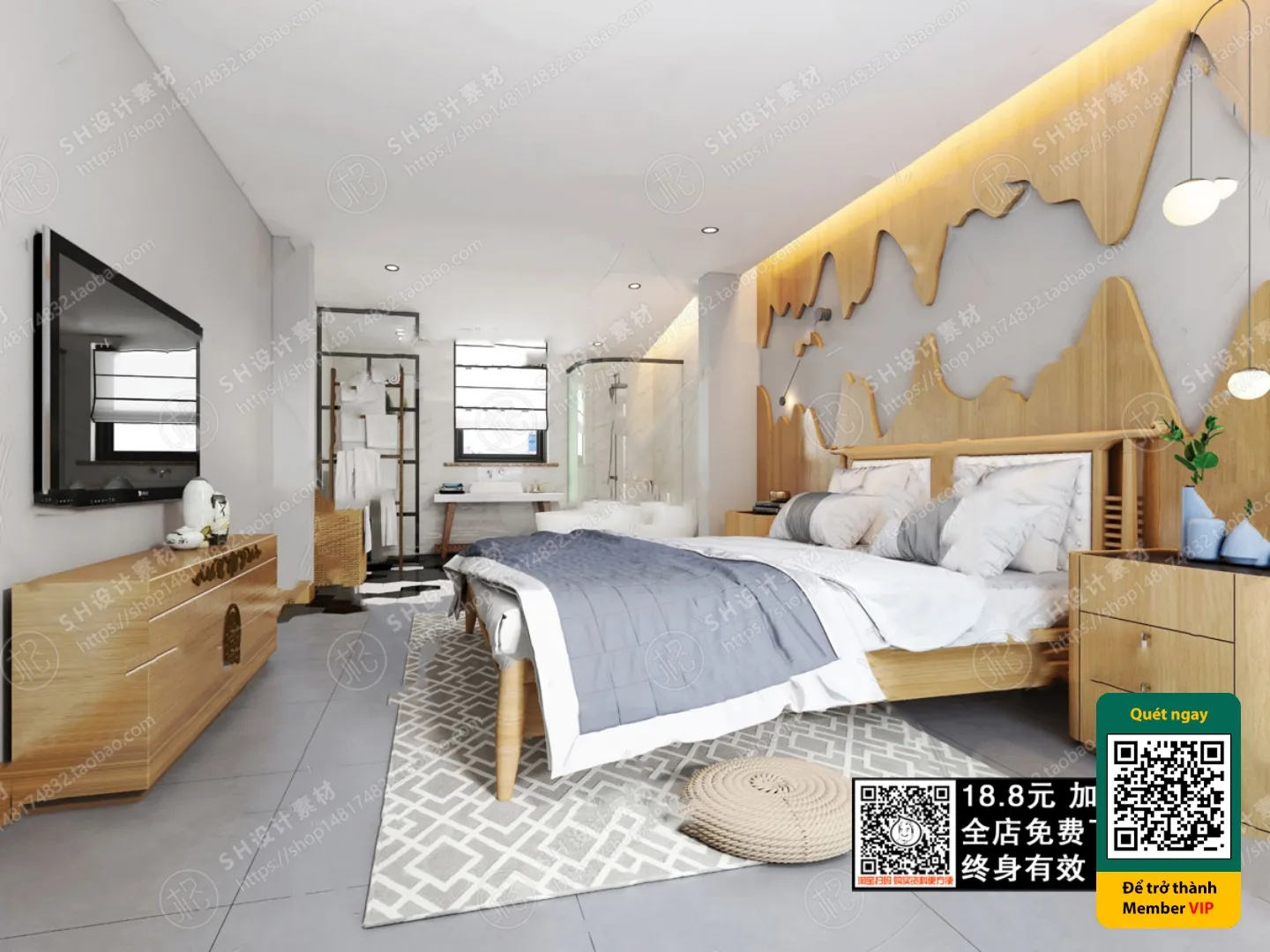 3D SCENES – WABI SABI STYLE – VRAY / CORONA – 3D MODEL – 5935