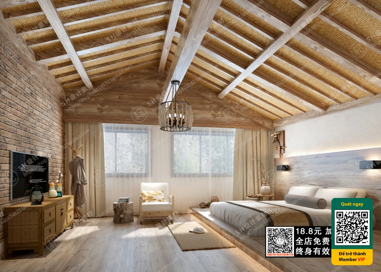 3D SCENES – WABI SABI STYLE – VRAY / CORONA – 3D MODEL – 5939