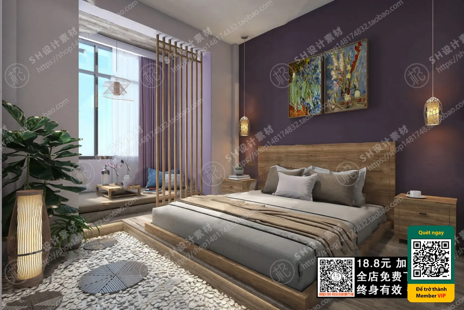 3D SCENES – WABI SABI STYLE – VRAY / CORONA – 3D MODEL – 5942