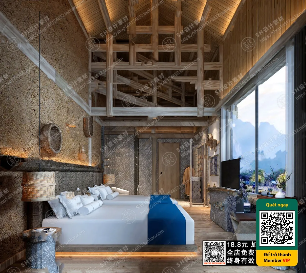 3D SCENES – WABI SABI STYLE – VRAY / CORONA – 3D MODEL – 5944