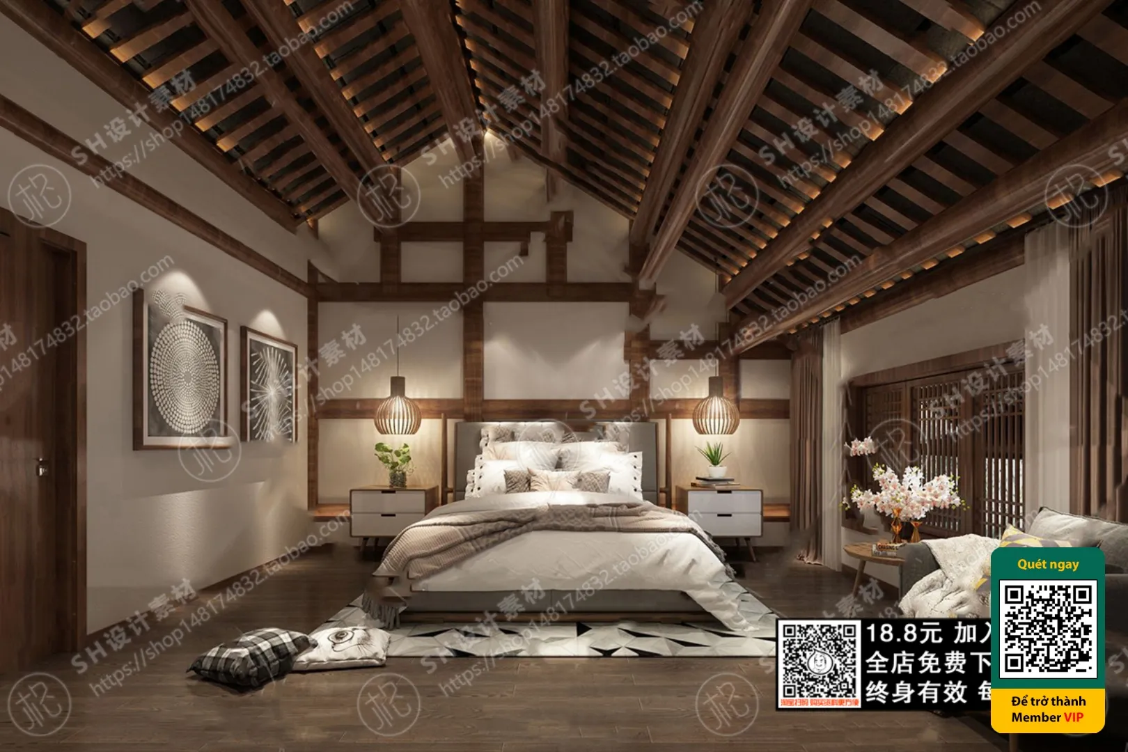 3D SCENES – WABI SABI STYLE – VRAY / CORONA – 3D MODEL – 5955