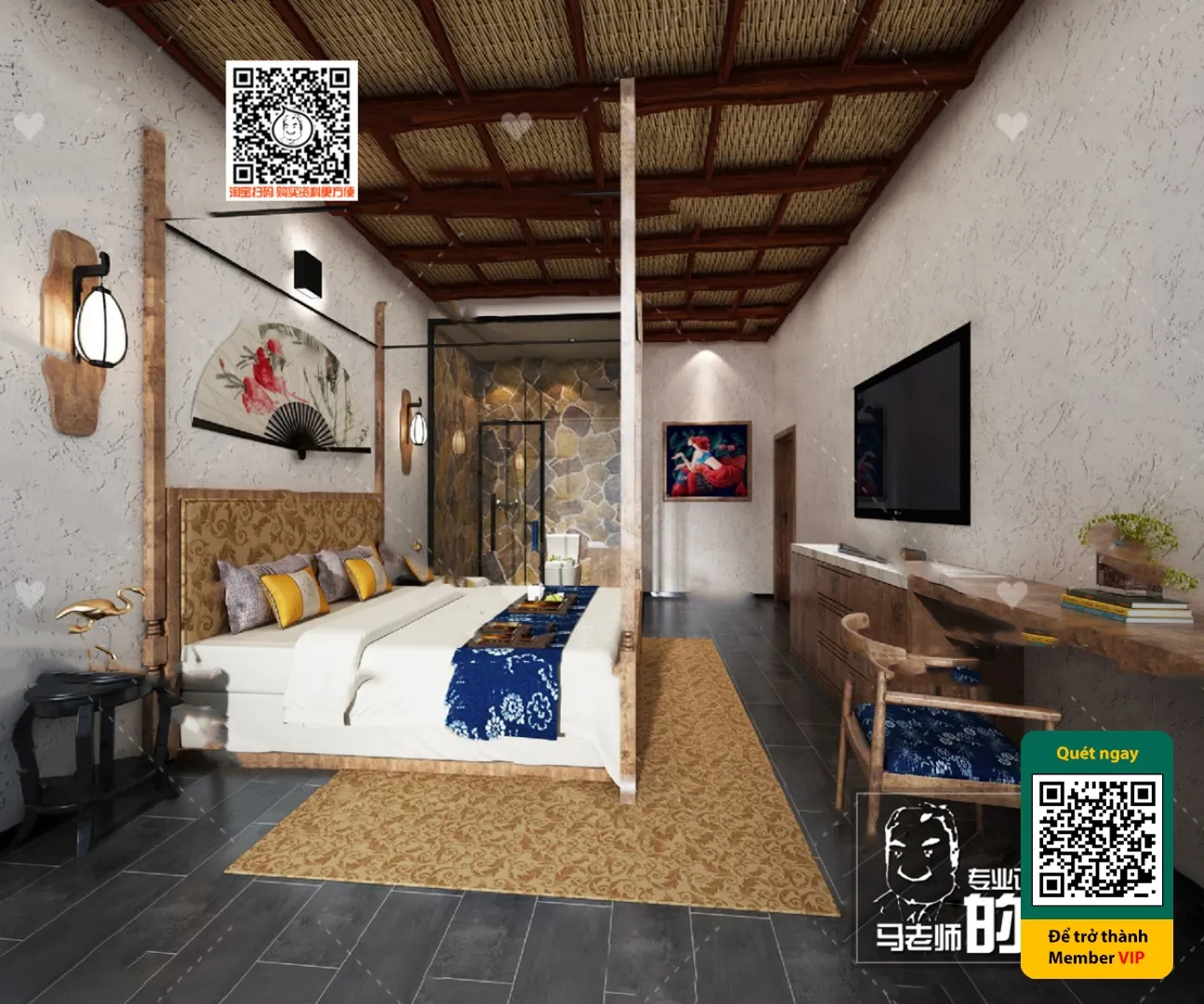 3D SCENES – WABI SABI STYLE – VRAY / CORONA – 3D MODEL – 5967