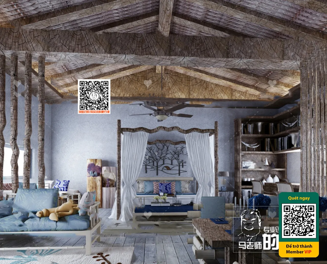 3D SCENES – WABI SABI STYLE – VRAY / CORONA – 3D MODEL – 5975