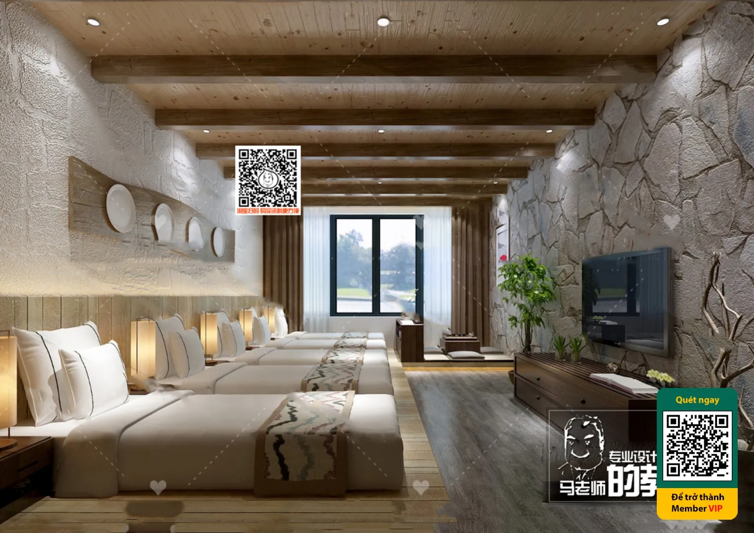 3D SCENES – WABI SABI STYLE – VRAY / CORONA – 3D MODEL – 5977