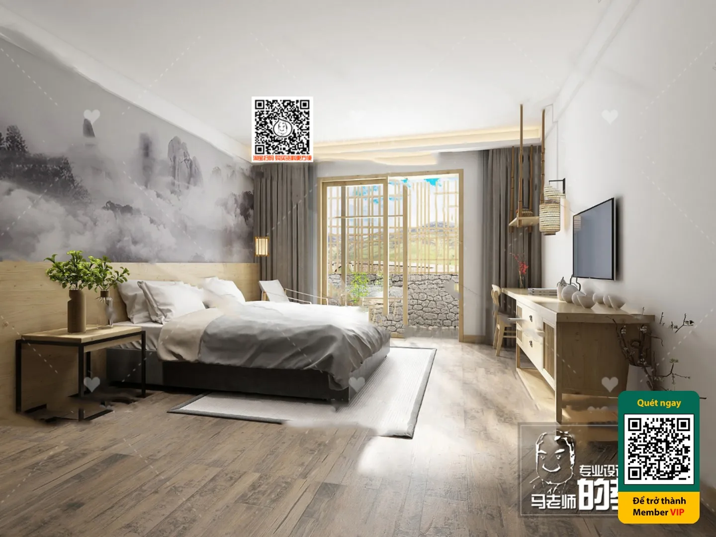 3D SCENES – WABI SABI STYLE – VRAY / CORONA – 3D MODEL – 5981