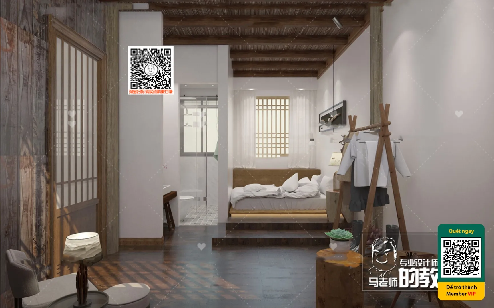 3D SCENES – WABI SABI STYLE – VRAY / CORONA – 3D MODEL – 5987