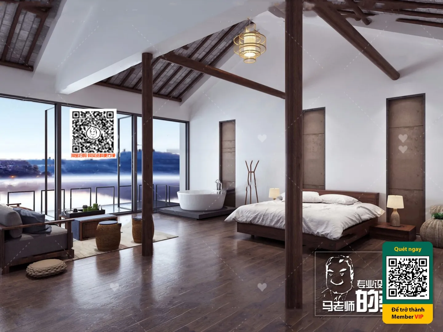 3D SCENES – WABI SABI STYLE – VRAY / CORONA – 3D MODEL – 5992