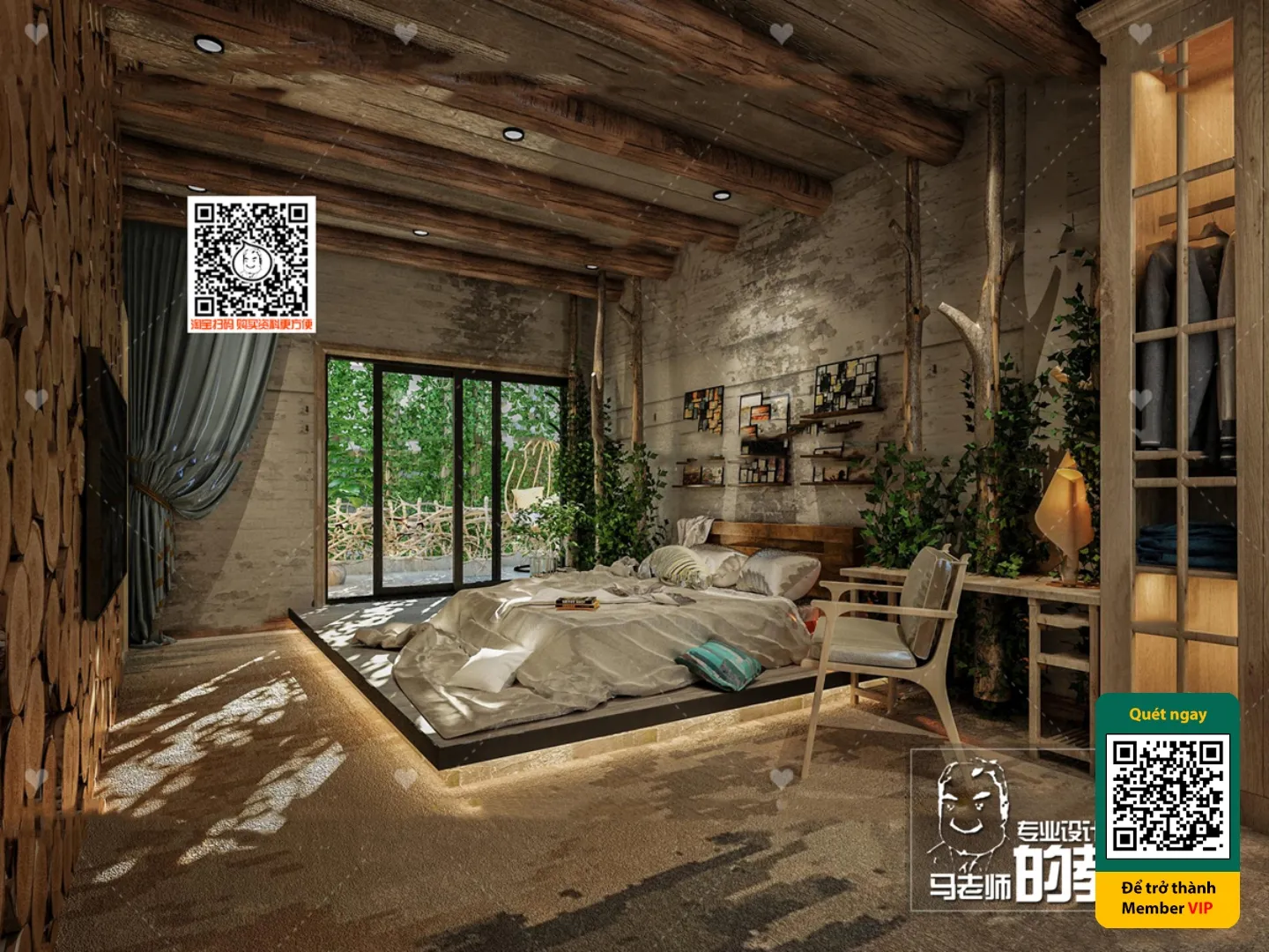 3D SCENES – WABI SABI STYLE – VRAY / CORONA – 3D MODEL – 5993
