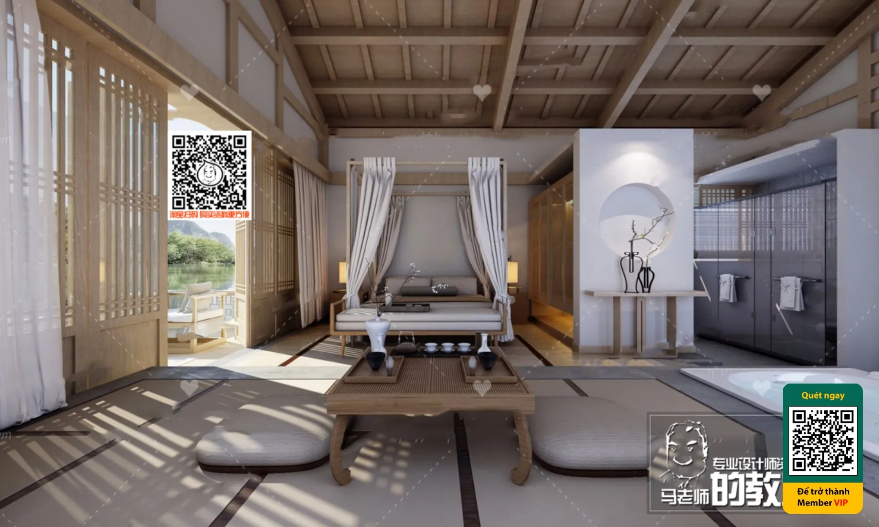 3D SCENES – WABI SABI STYLE – VRAY / CORONA – 3D MODEL – 5994