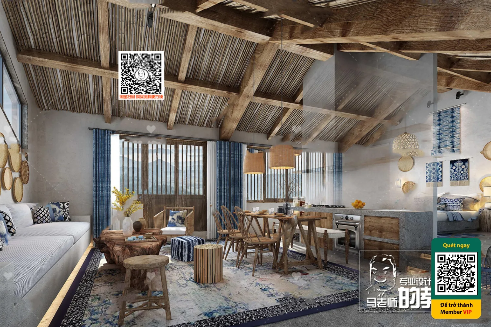 3D SCENES – WABI SABI STYLE – VRAY / CORONA – 3D MODEL – 5998