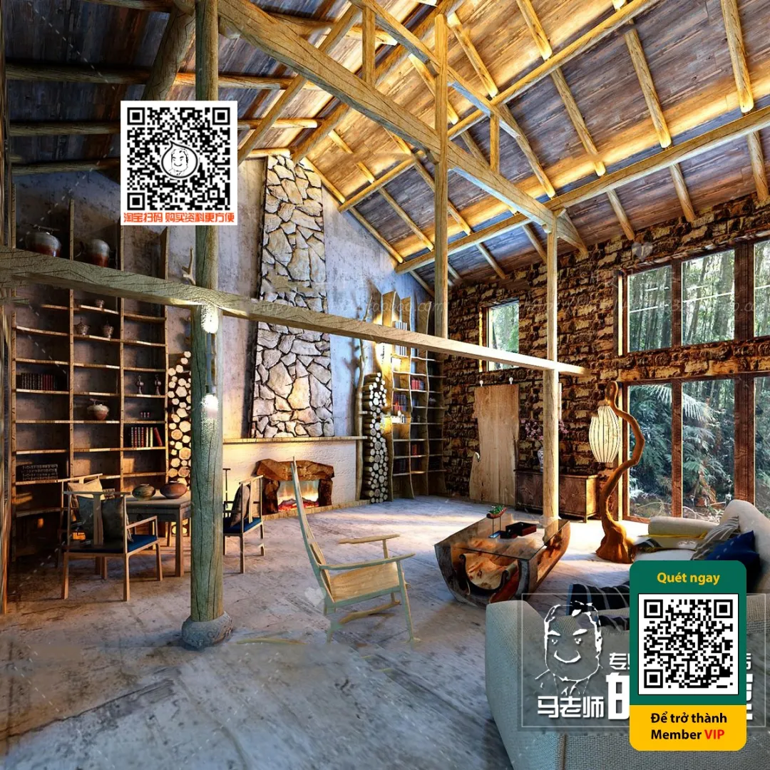 3D SCENES – WABI SABI STYLE – VRAY / CORONA – 3D MODEL – 6000