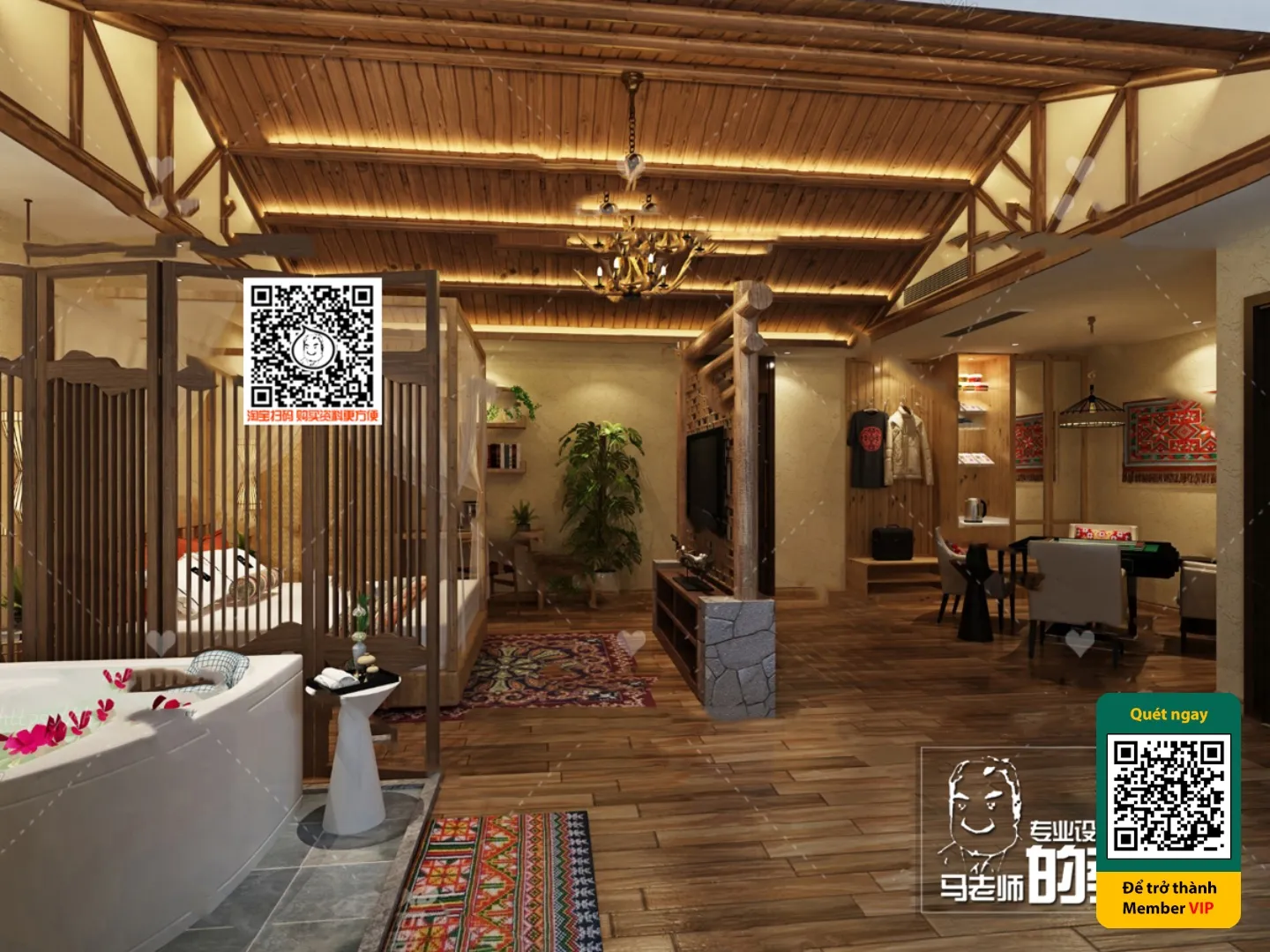 3D SCENES – WABI SABI STYLE – VRAY / CORONA – 3D MODEL – 6001