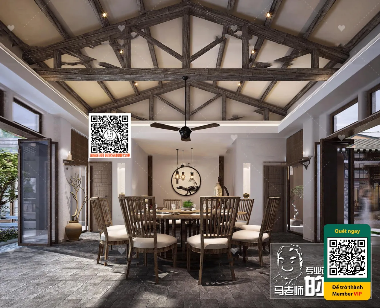 3D SCENES – WABI SABI STYLE – VRAY / CORONA – 3D MODEL – 6006