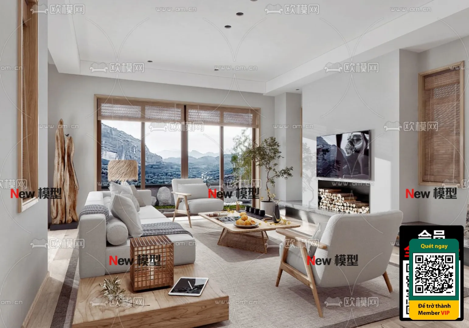 3D SCENES – WABI SABI STYLE – VRAY / CORONA – 3D MODEL – 6020