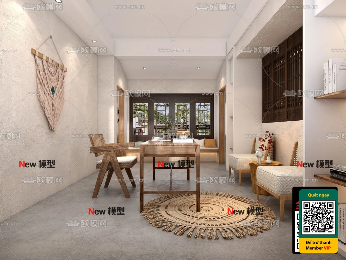 3D SCENES – WABI SABI STYLE – VRAY / CORONA – 3D MODEL – 6024