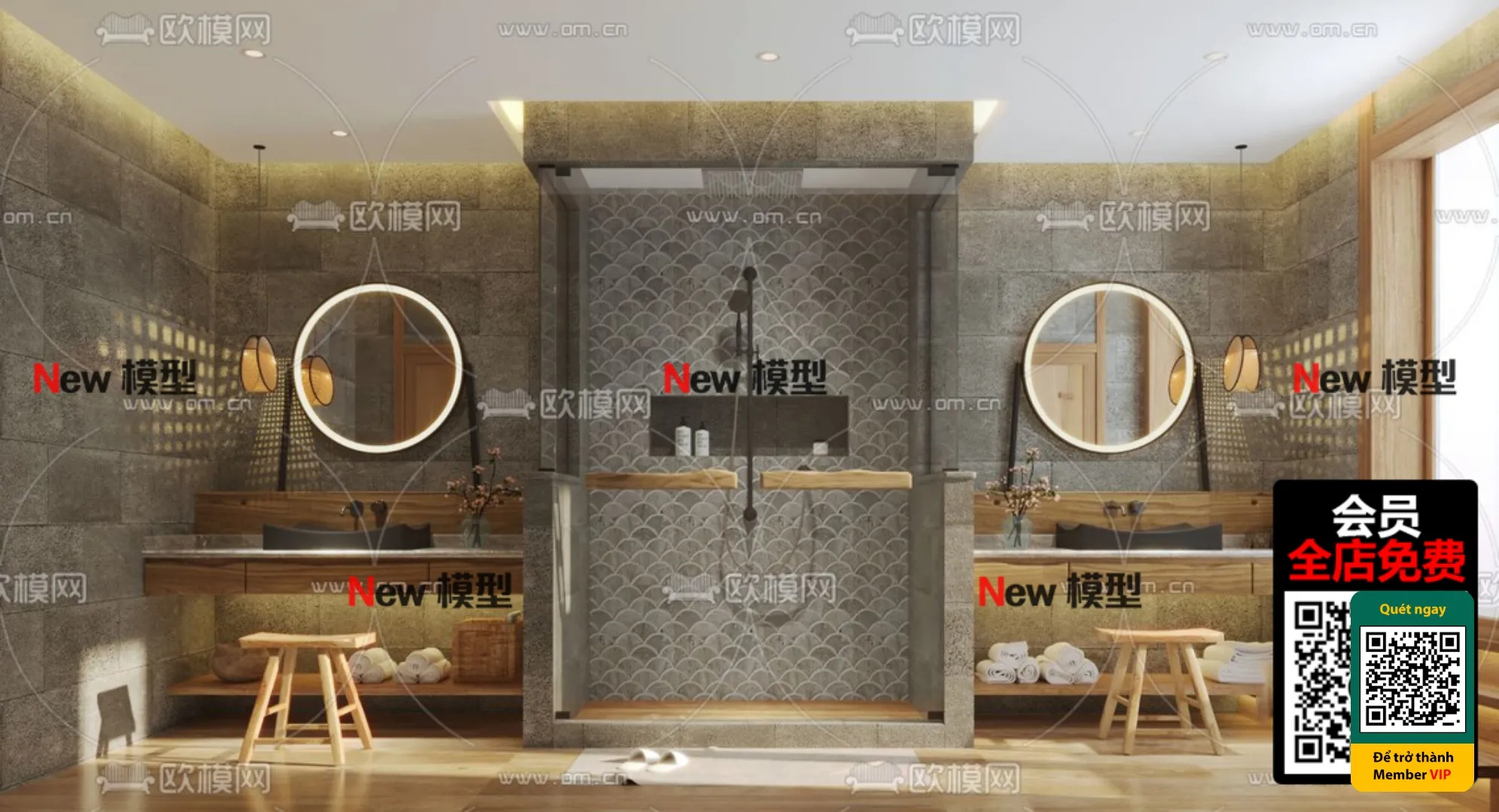 3D SCENES – WABI SABI STYLE – VRAY / CORONA – 3D MODEL – 6025