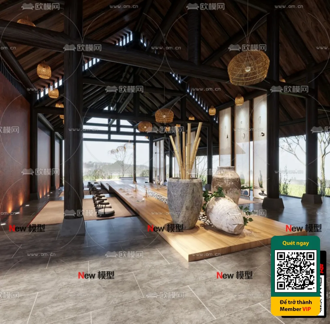 3D SCENES – WABI SABI STYLE – VRAY / CORONA – 3D MODEL – 6026